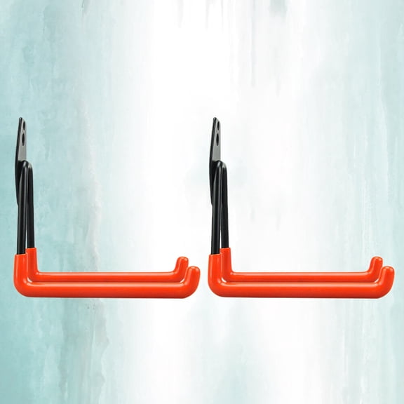 GETAJGHSD 2Pcs Iron and Plastic Storage Hook with Multiple Screw Holes for Garage Organization