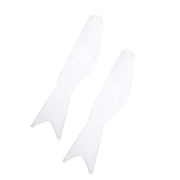 GETAJGHSD 2Pcs Japanese Carp Windsock White Blank Cloth Hanging Outdoor Decorative Streamer