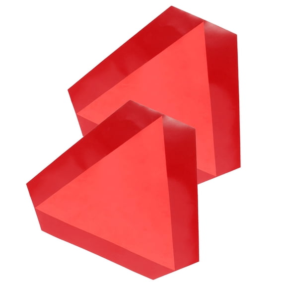 GETAJGHSD Slow Moving Automotive Sign Triangle Red PVC 2Pcs
