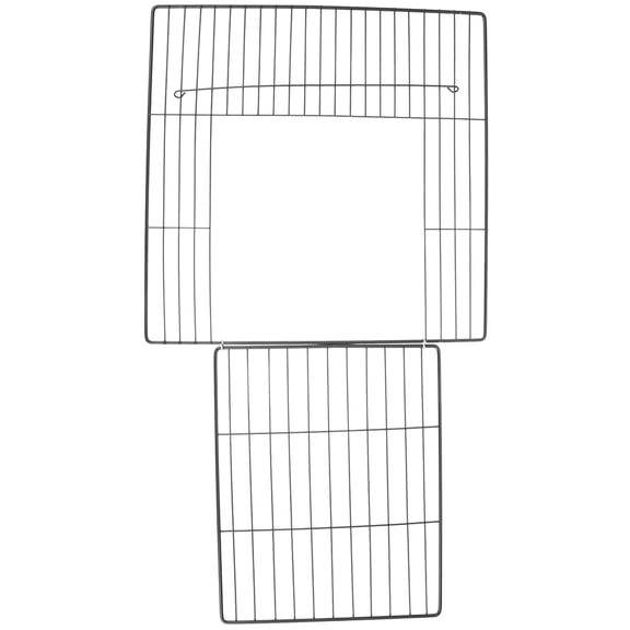 GETAJGHSD mesh pet gate Dog Gate Panel Iron 2Pcs