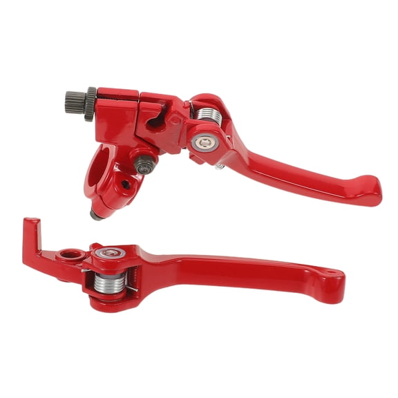 GETAJGHSD 2Pcs Dirt Bike Clutch Lever Red with Ergonomic Grip for Off Road Motorcycles