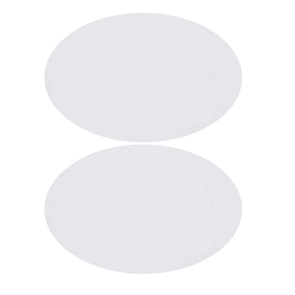 GETAJGHSD 2Pcs Oval Cotton Board White Painted Art Panels Perfect for Oils Acrylics Drawing