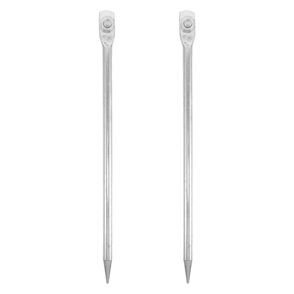 GETAJGHSD 2Pcs Galvanized Electrical Grounding Rods with Pin Type Spike for Outdoor Farm Use