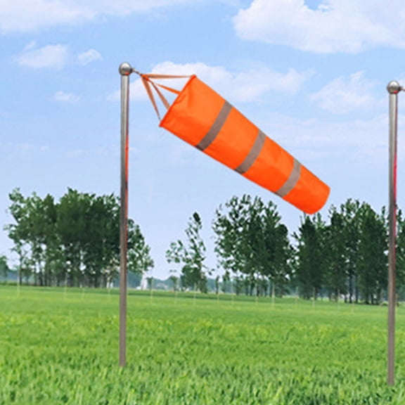 GETAJGHSD 2pcs Wind Sock for Outside Heavy Duty Gray Oxford Cloth Wind Direction Indicator Meteorology General Users