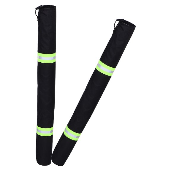 GETAJGHSD 2Pcs Reflective Marine Guide Pole Covers Heavy Duty Boat Trailer Sleeve for Outdoors