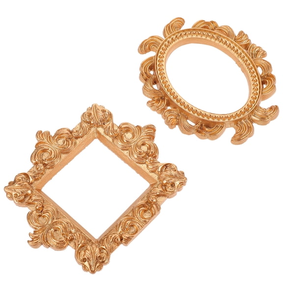 GETAJGHSD 2Pcs Resin Picture Frames European Style Vintage Photo Display For Family Friends