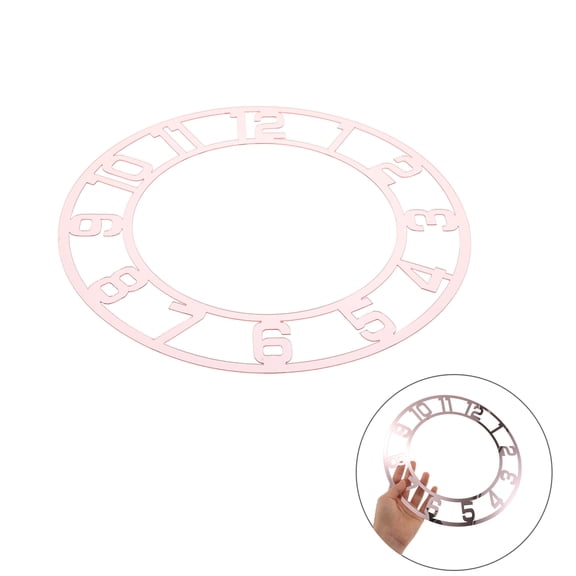 GETAJGHSD 2Pcs Round Mirror Clock Dial Self Adhesive Wall Clock Stickers