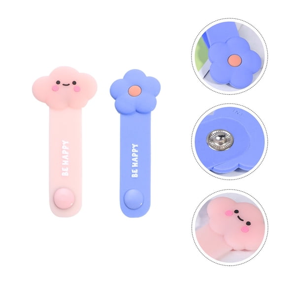 GETAJGHSD 2Pcs Shape Cord Organizer for Earphone Cable Holders Silicone Wire Management Home Office