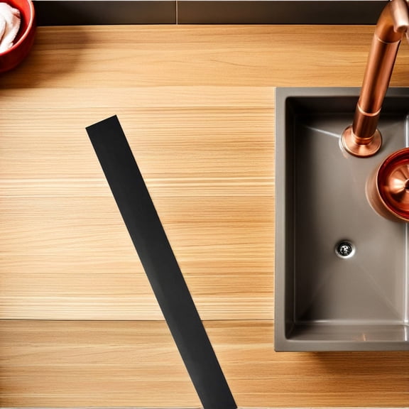 GETAJGHSD 2Pcs Silicone Stove Gap Sealing Strips Black Stove Counter Gaps Cover Practical Kitchen