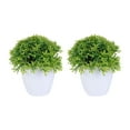 thumbnail image 1 of GETAJGHSD Artificial Plants Decoration Simulated Plant Bonsai Plastic Green 2Pcs 5.5x5.5in, 1 of 8