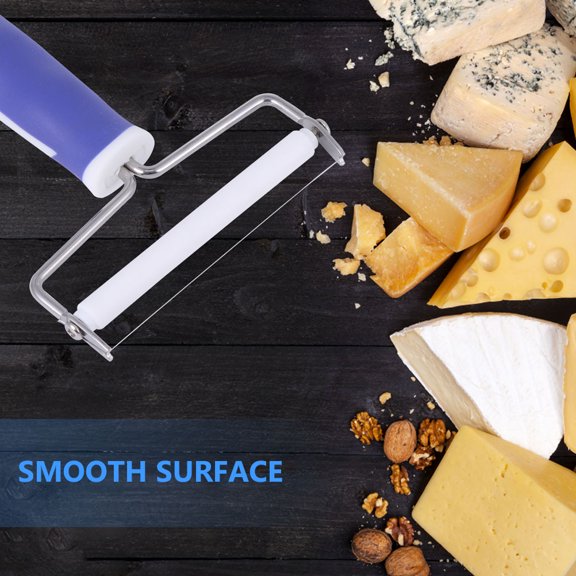 GETAJGHSD 2Pcs Stainless Steel Bread Making Tool Cheese Scraper with Comfortable Blue Handle