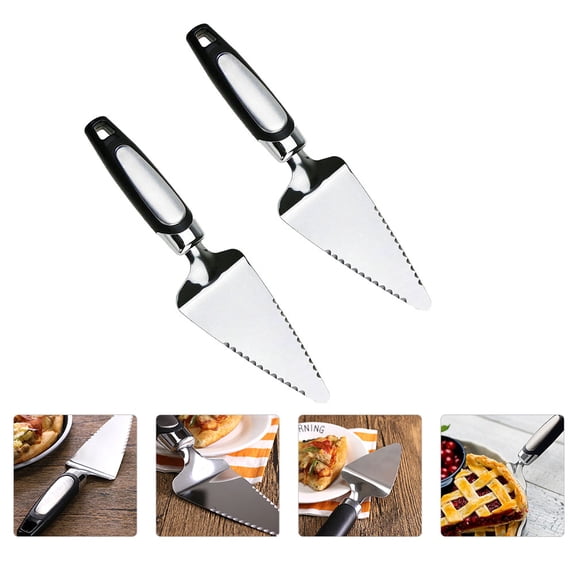 GETAJGHSD 2Pcs Metal Pizza Server ula with Sturdy Stainless Steel Blade for Kitchen Use