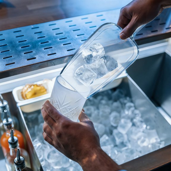 GETAJGHSD 2Pcs Transparent Pet Food Scoop Plastic Ice Scoop with Smooth Round Bottom for Serving