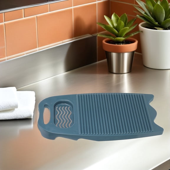 GETAJGHSD 2Pcs Travel Friendly Blue Laundry Washboard with Anti Slip Design for Hand Washing Clothes