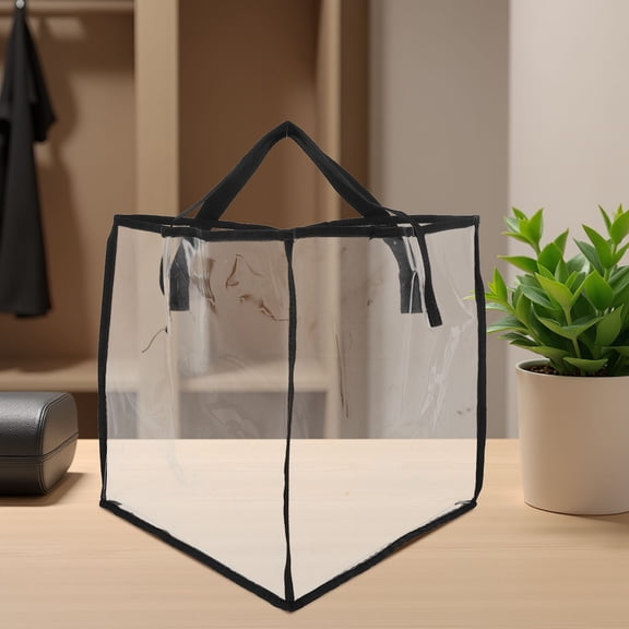 GETAJGHSD 2Pcs Triangle Hanger Storage Organizer Bags with Handles for Closet Space Saving