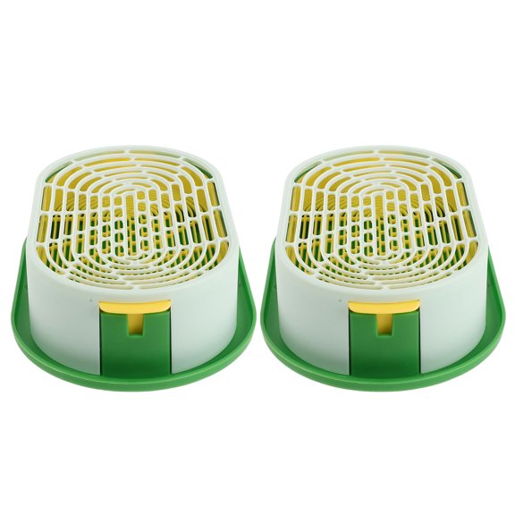 GETAJGHSD 2Pcs Wheatgrass Growing Kit Hydroponic Cat Grass Planter Box for Yearround Use