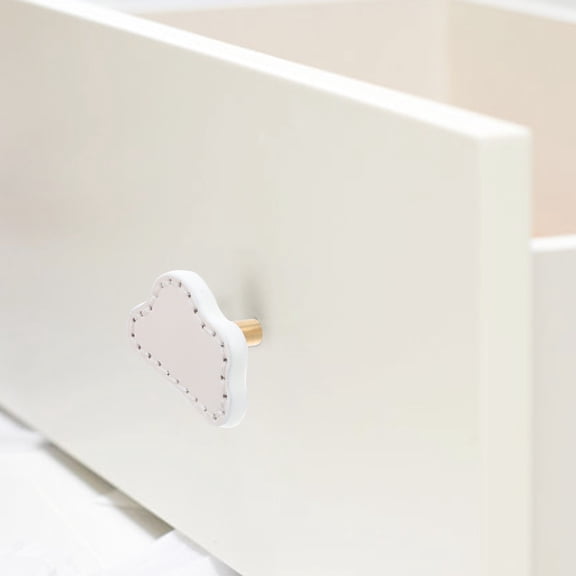 GETAJGHSD Elegant White Brass Cabinet Handles Childfriendly Furniture 2Pcs