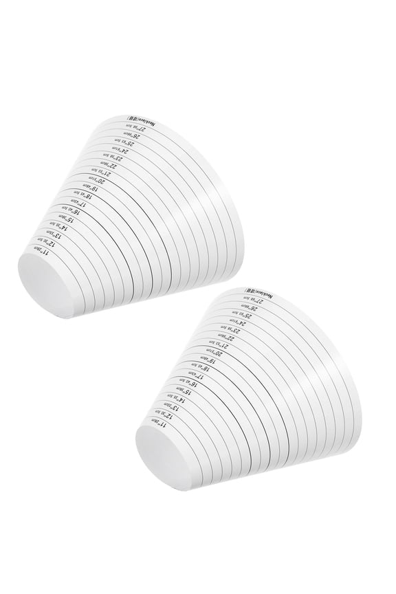 2Pcs Compact Plastic Bracelet Mandrel and Sizer Kit for Necklace Sizing and Jewelry Repairs