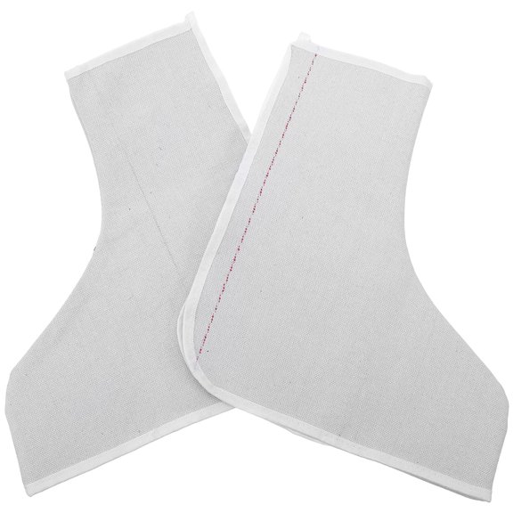 GETAJGHSD 2Pcs White Welding Shoe Covers High Density Canvas Boot Protectors for Welding Safety