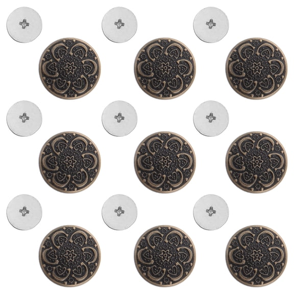 GETAJGHSD 2Set Detachable Buttons for Jeans DIY Accessories Nail Free Design Adults