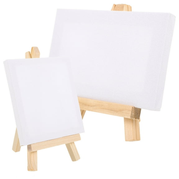 GETAJGHSD 2 Sets Canvas Easel Kit Beige Rectangular Painting Supplies for Artists and Office Use