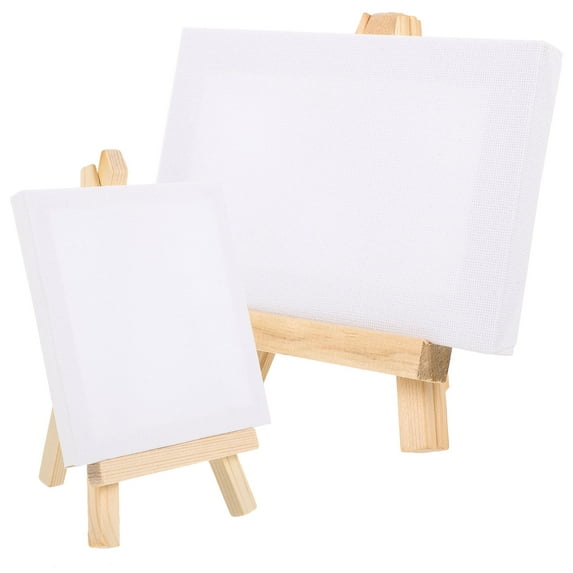 GETAJGHSD 2Sets Canvas Easel Set Beige Rectangular Diy Painting For Office Use Artists