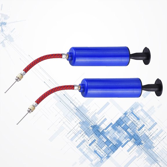 GETAJGHSD 2Sets Double Action Blue Basketball Inflator Portable Air Pump for Sports Use