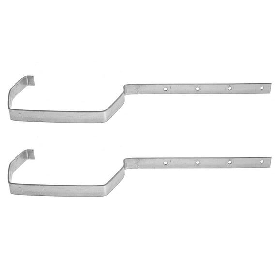 GETAJGHSD Sturdy Silver Iron Gutter Bracket for Home Drainage System 2Pcs