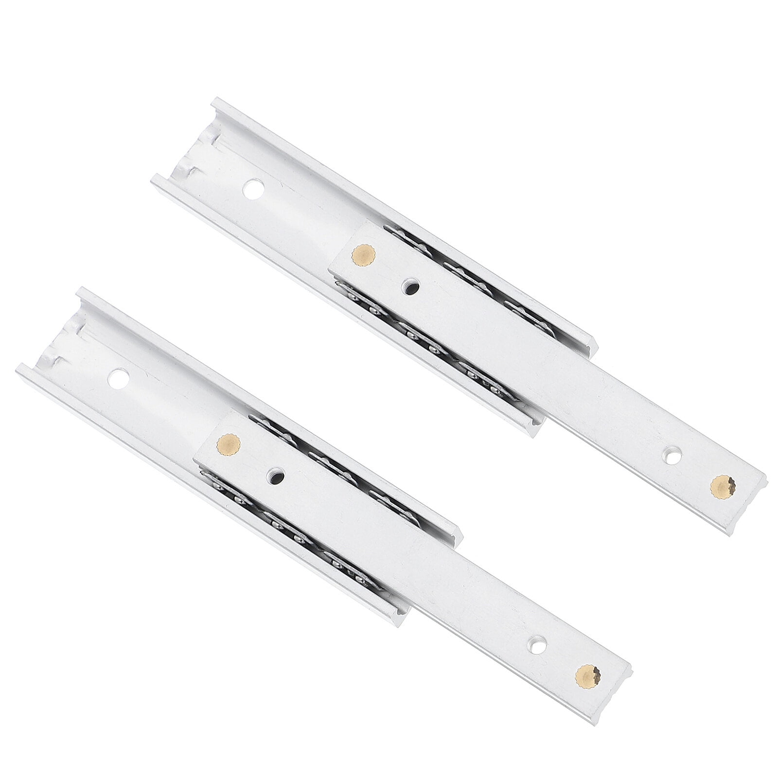 GETAJGHSD 2pcs Slider Hardware Drawer Slide Silver with Load-bearing ...