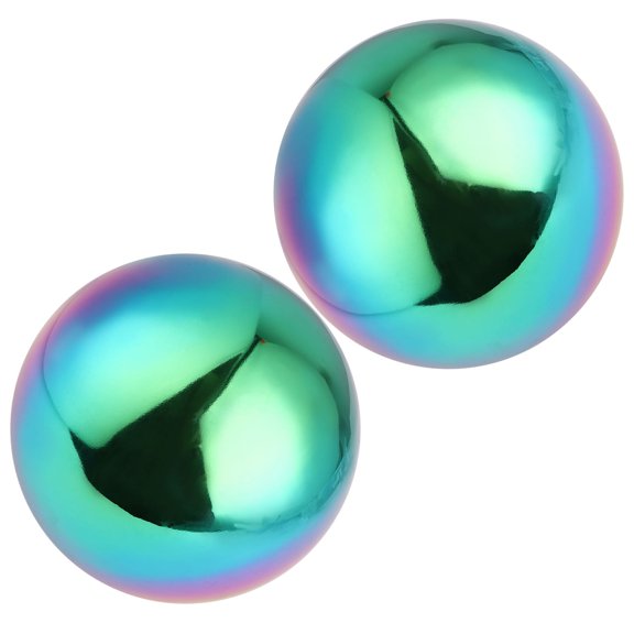 GETAJGHSD 2pcs Stainless Steel Hollow Sphere 4.72 Inch Decorative Ball