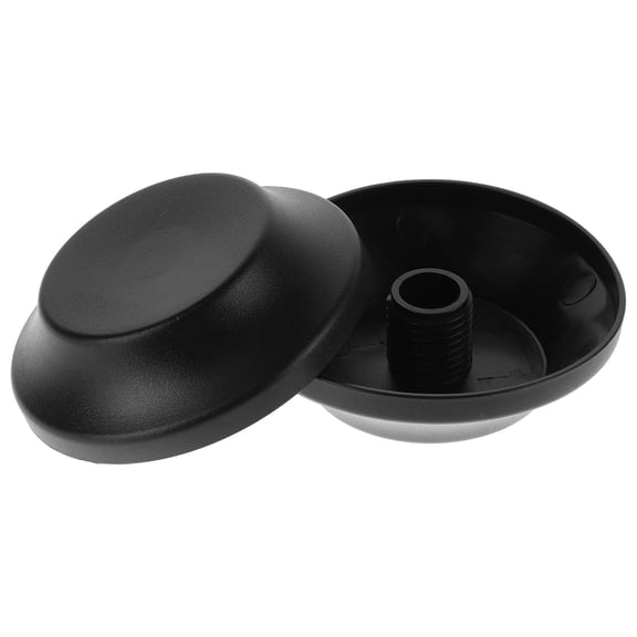 GETAJGHSD 2pcs Umbrella Tip Caps Replacement Protective Black Plastic Top Covers