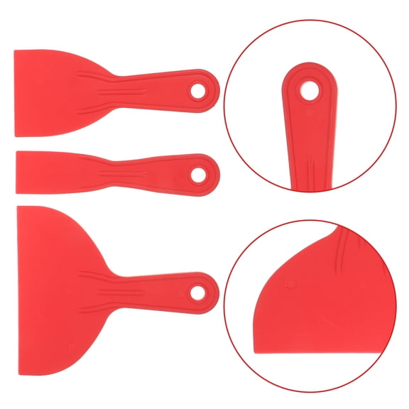 GETAJGHSD 3Pcs Wall Putty Scraper Set Plastic Spreader for Painting and Wallpaper