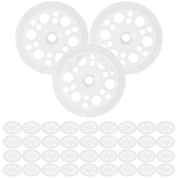 GETAJGHSD 300Pcs White Plastic Washers for Fixing Foam Panels Polypropylene Flat Washers for Load Distribution