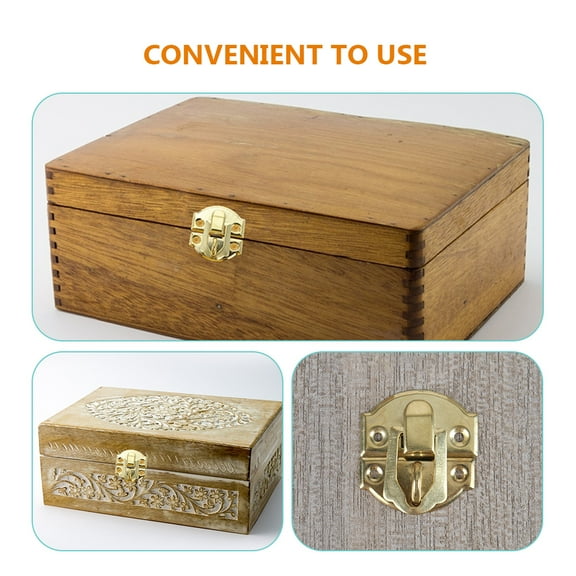 GETAJGHSD 30Pcs Iron Buckle Latch for Various Containers and Trunks 1.2x1.1x0.4in