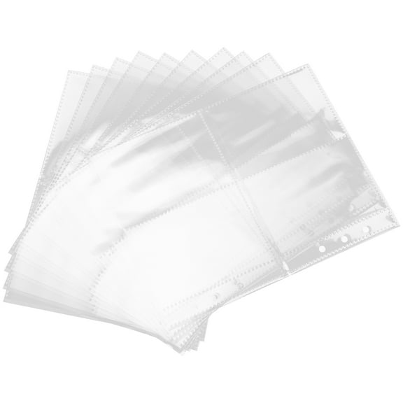 GETAJGHSD Photo Card Holder Binder Insert Pages Transparent 30Pcs 7.74X6.01In