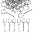 thumbnail image 1 of GETAJGHSD 30pcs Keyrings Iron Design Crafts Making, 1 of 6