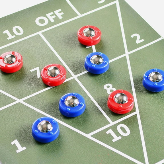 GETAJGHSD 32pcs Mini Shuffleboard Rollers With Enhanced Gameplay Plastic Round Red