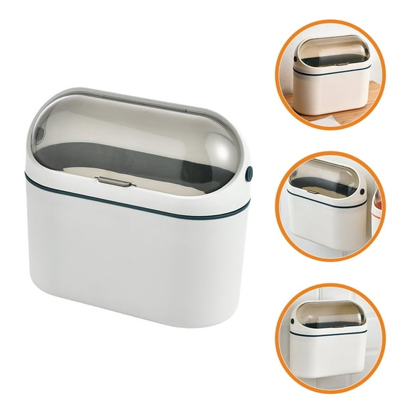GETAJGHSD Desktop Small Trash Can Pp Rectangular For Home Environment 1Pcs 8.1x4In