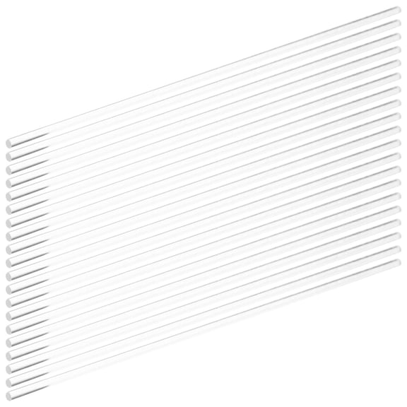 GETAJGHSD 35Pcs Acrylic Round Rods Clear Solid Dowels for Craft Projects and Decorations