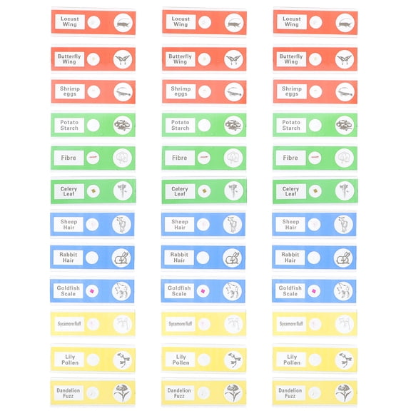GETAJGHSD Prepared Microscope Slides Plastic 36Pcs 5.3X3.3In