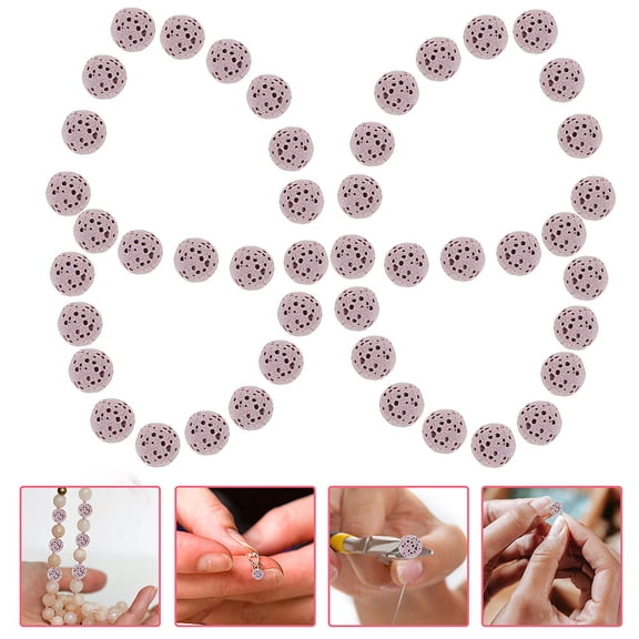 GETAJGHSD 39Pcs Aromatherapy Stone Lava Beads Natural Volcanic Rock for Office Supply