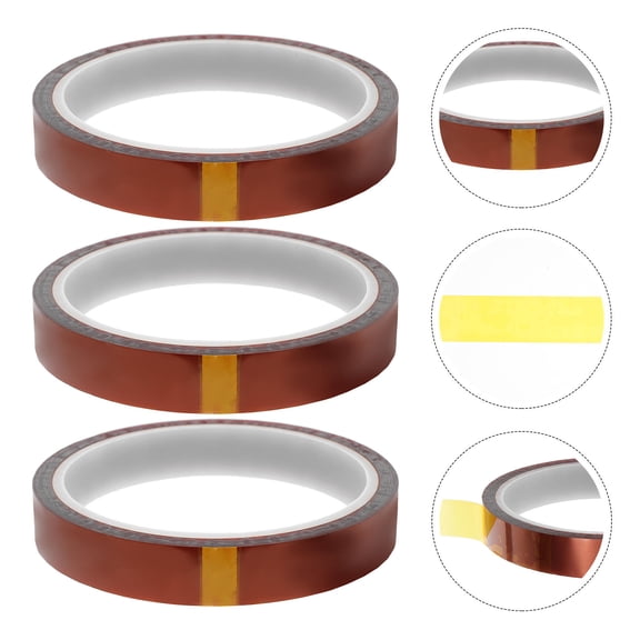 GETAJGHSD Heat Proof Tape Black Sublimation Tape Pi 3Set