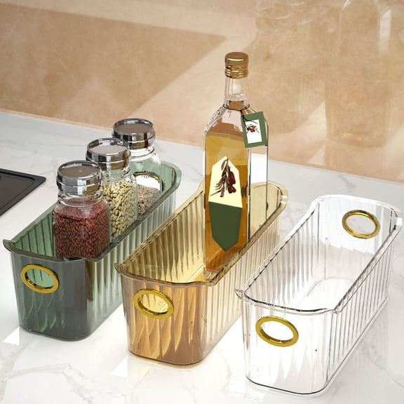 GETAJGHSD 3Pcs Small Storage Organizer for Cosmetics Desktop Sundries Holder Assorted Color