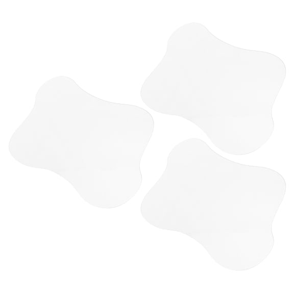 GETAJGHSD 3Pcs Clear Acrylic Drink Coasters with Heat Resistant Insulation and Non Slip Grip Base