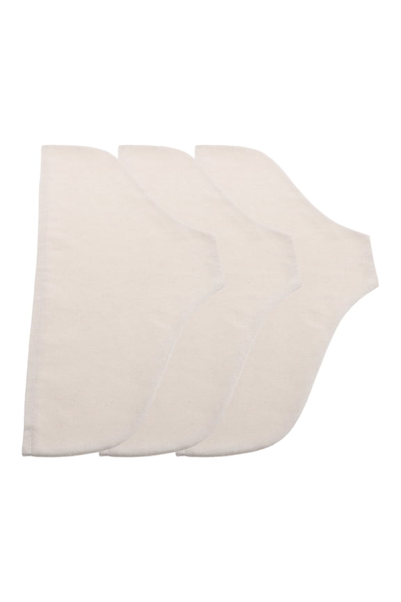 3Pcs Cotton Garment Protector Shoulder Covers Beige Breathable Dust Covers for Clothes