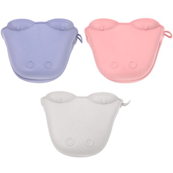 GETAJGHSD 3Pcs Anti-scalding Gloves Hippo Shape Kitchen Gadgets for Family Cooking