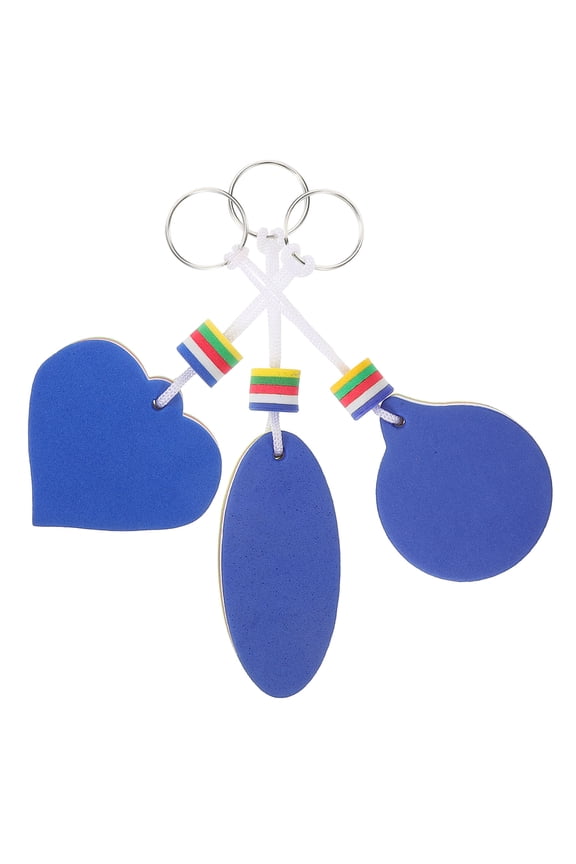 3-Pack EVA Floating Swimming Keychains for Boating Safety and Water Activities