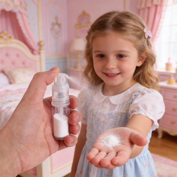 GETAJGHSD 3Pcs Portable White Powder Spray Bottles Refillable for Travel Barber Hair Building Fibers Precise Dispensing