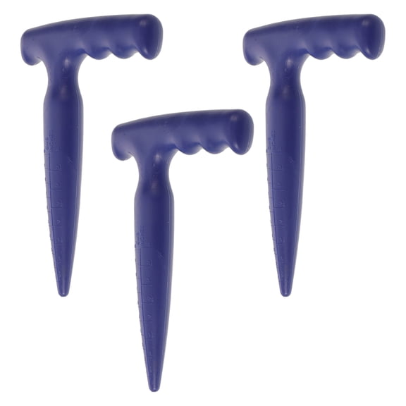 GETAJGHSD 3Pcs Blue Garden Seed Dibbler Tools with Adjustable Depth for Easy Planting