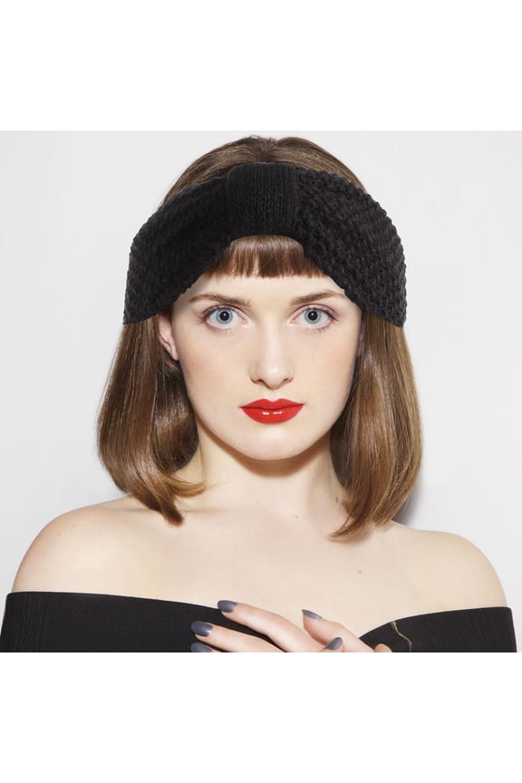 Winter Knitted Headband Ear Warmers Assorted Color Cotton Blend Wraps